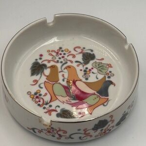 Royal Orleans Elegant Dove Collection Vintage Porcelain Ashtray Japan Bird Motif